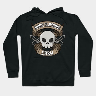 Rock climbing crew Jolly Roger pirate flag Hoodie